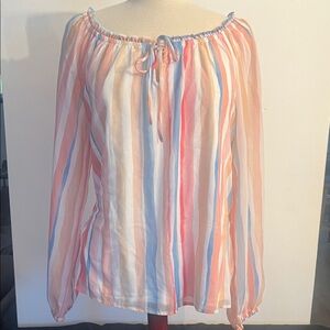 CHARLIE B Multicolor Striped Blouse